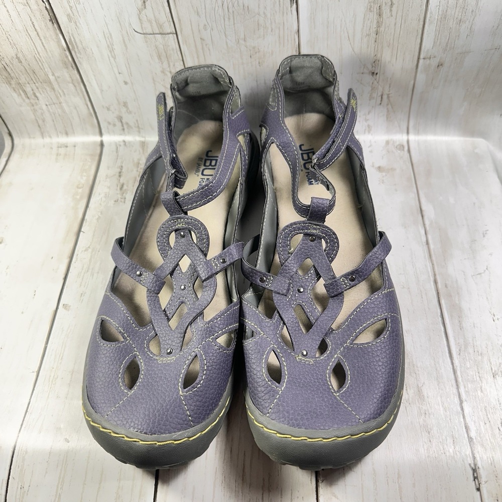 JBU by Jambu Wildflower Mary Janes Size 10 Blue  Non-Slip Comfort Shoes‎